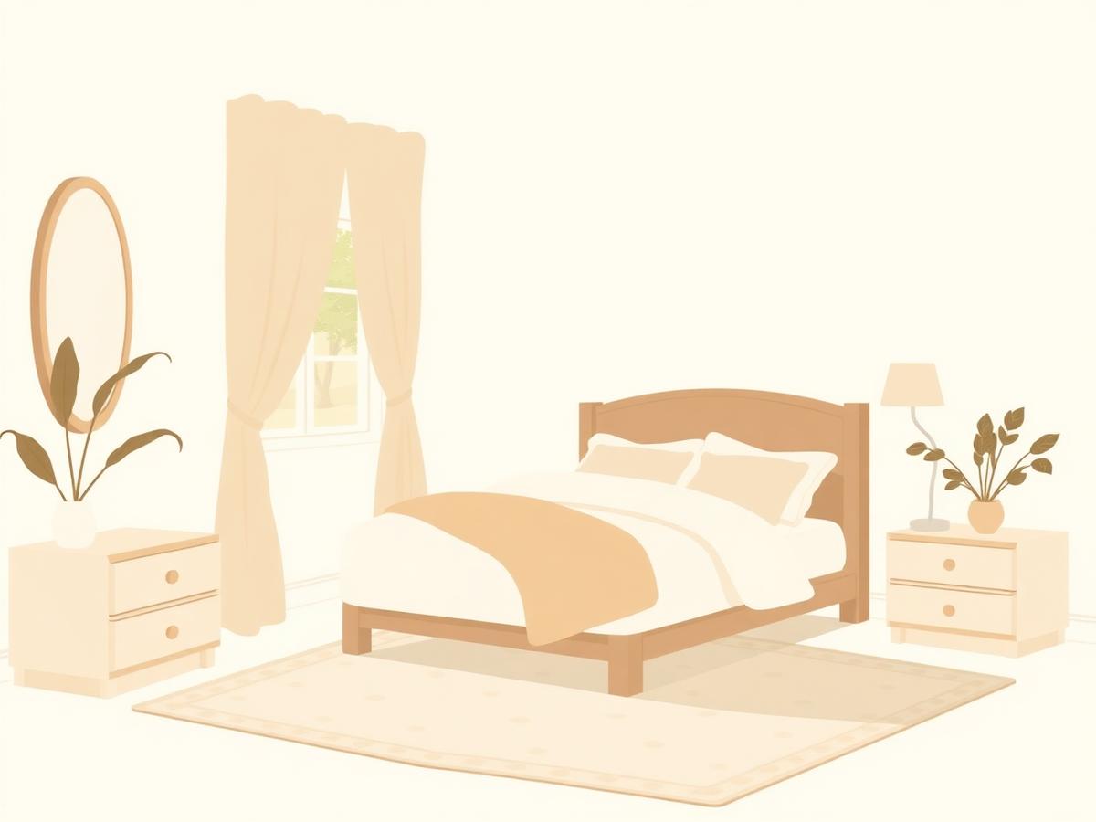 Illustration du thème La maison — la chambre à coucher